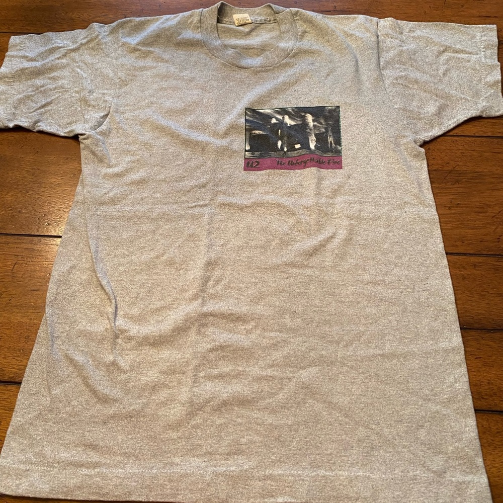 Vintage U2 t shirt from The Unforgettable Fire Tour 1984-1985